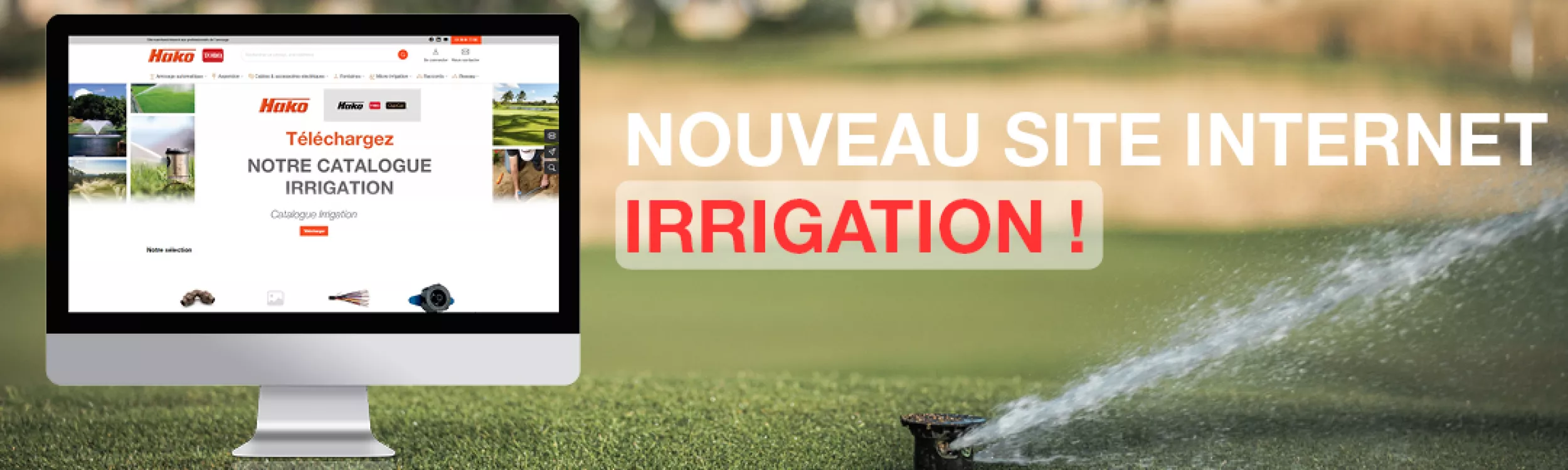 Lancement du site irrigation Hako France