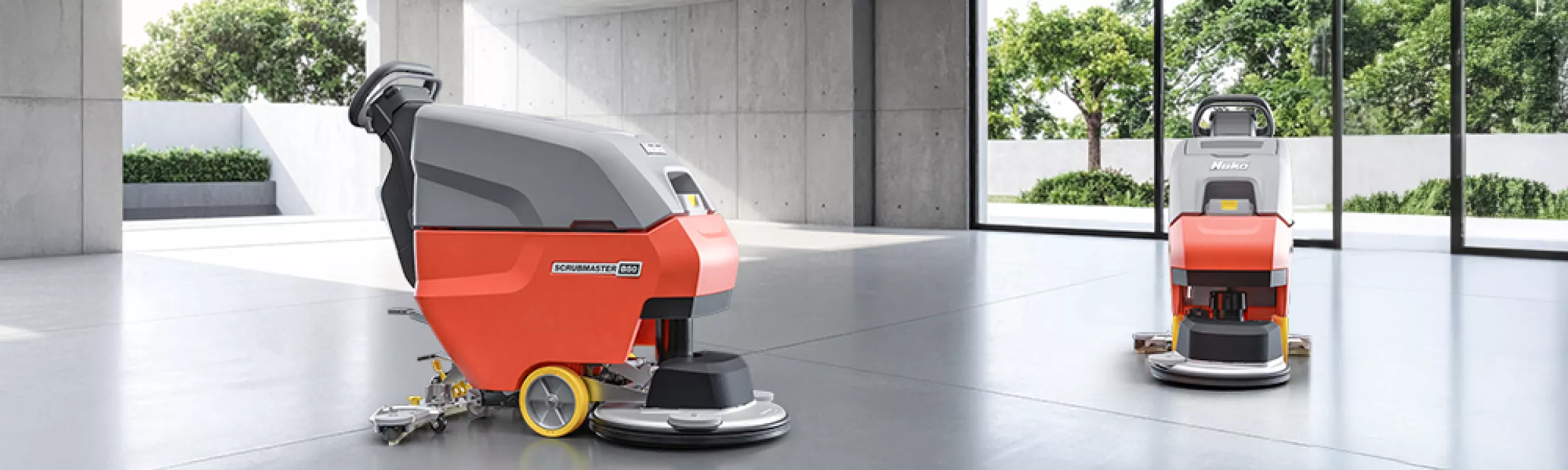 Comparatif d'autolaveuses Hako : Scrubmaster B35 et B50 vs B30 et B45